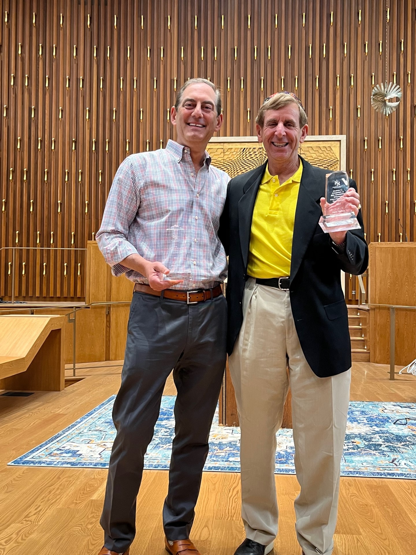 Mark Stern (left) and Larry Wolkin (right)