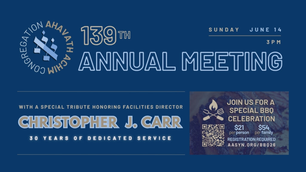 139th Annual Meeting and BBQ